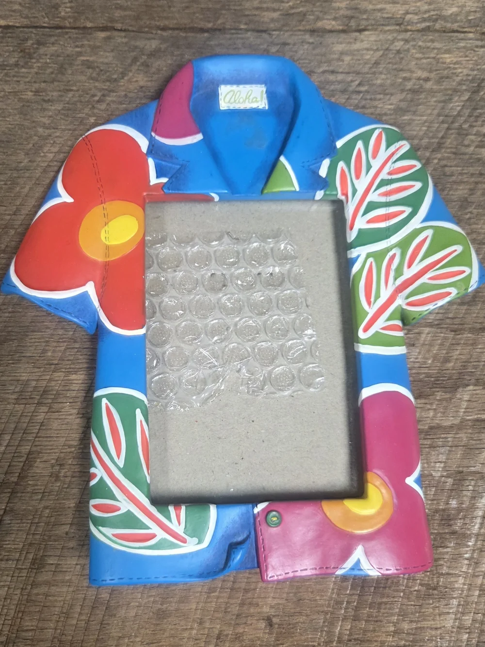 Tropical Aloha Shirt Photo Frame ~ Vacation ~ Bin PP
